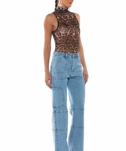 BLUE JEAN BABY WIDE LEG UTILITY JEANS -FINESSE-shop blue jean baby wide leg utility jeans medium blue denim 4 4