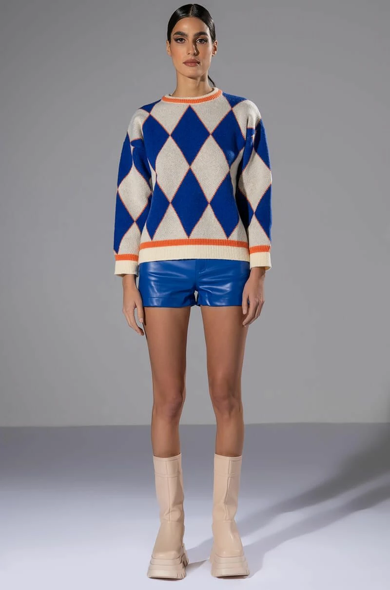 BLUE MOOD FAUX LEATHER SHORT 10 BLUE MOOD FAUX LEATHER SHORT - Image 10