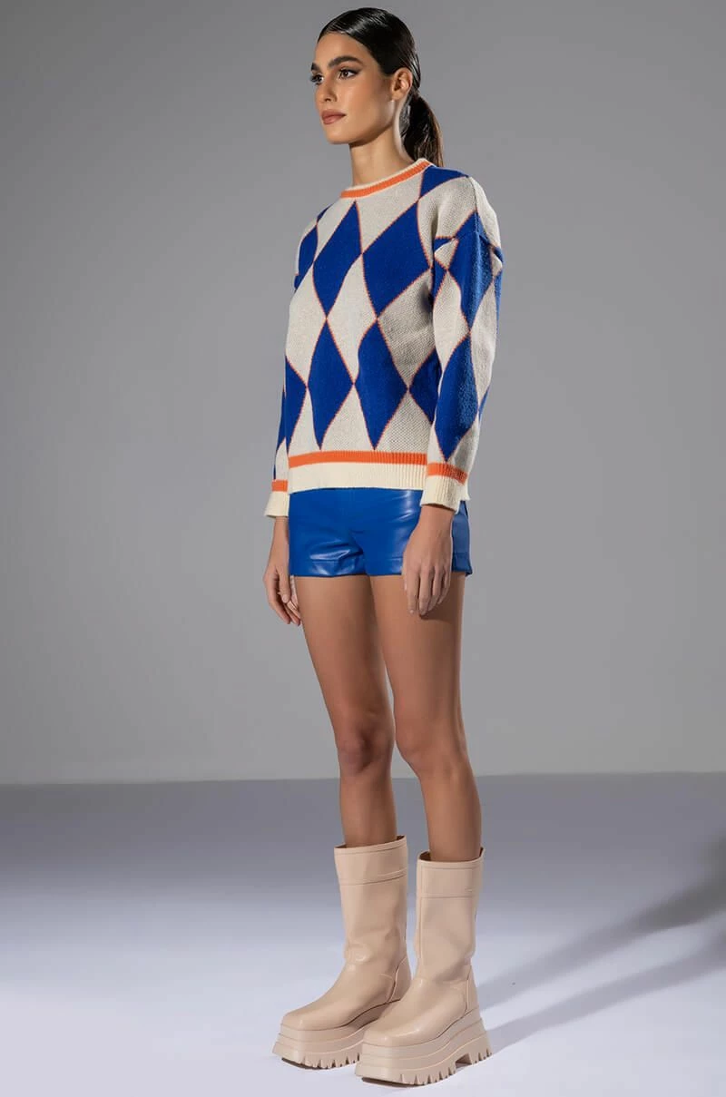 BLUE MOOD FAUX LEATHER SHORT 5 BLUE MOOD FAUX LEATHER SHORT - Image 5