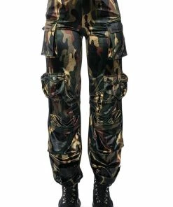 BONNE SOIREE CAMO CARGO PANTS -FINESSE-shop bonne soiree cargo pants green camo 4 4