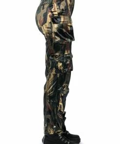 BONNE SOIREE CAMO CARGO PANTS -FINESSE-shop bonne soiree cargo pants green camo 5 5