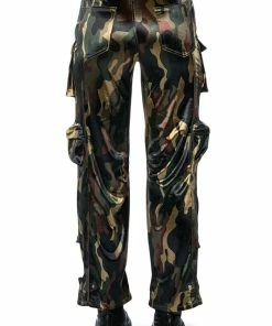 BONNE SOIREE CAMO CARGO PANTS -FINESSE-shop bonne soiree cargo pants green camo 6 6