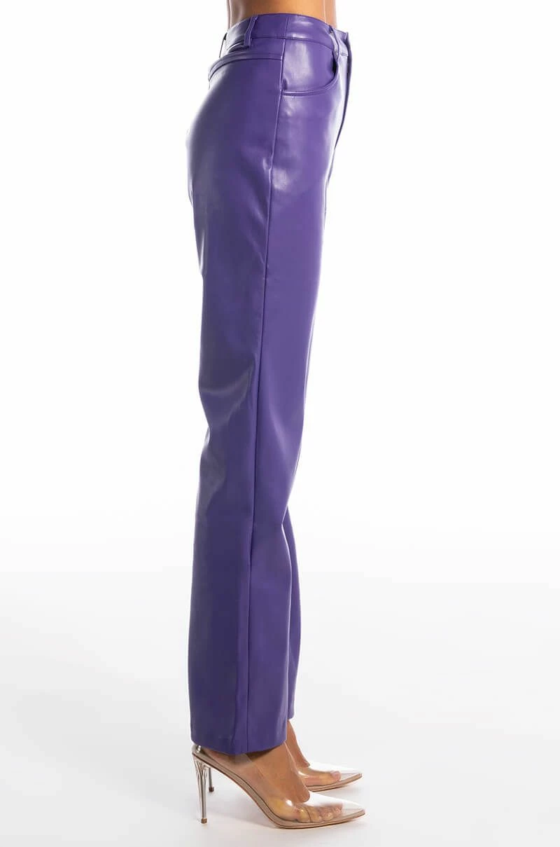 BOSS UP FAUX LEATHER PANTS 5 BOSS UP FAUX LEATHER PANTS - Image 5