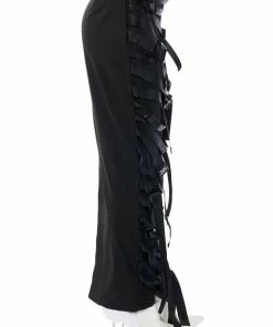 BUCKLE UP MAXI SKIRT -FINESSE-shop buckle up maxi skirt black 7 7