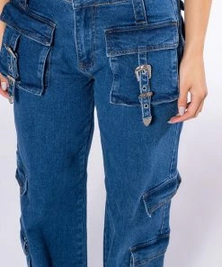 CALYPSO MID RISE WIDE LEG JEANS -FINESSE-shop calypso mid rise wide leg jeans dark blue 6 6