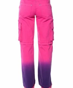 CANDY DREAMS RELAXED CARGO JEANS -FINESSE-shop candy dreams relaxed cargo jeans pink multi 7 7