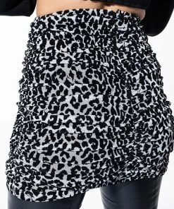 CANT BE TAMED MINI SKIRT -FINESSE-shop cant be tamed mini skirt white multi 8 8 c1