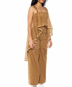 CARGO CHIC WIDE LEG PANTS -FINESSE-shop cargo chic wide leg pants beige 3 3