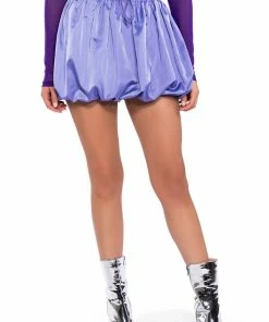 CASUALLY CUTE NYLON MINI SKIRT