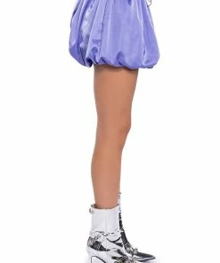 CASUALLY CUTE NYLON MINI SKIRT -FINESSE-shop casually cute nylon mini skirt light purple 6 6