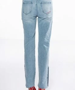 C'EST LA VIE HIGH RISE STRAIGHT JEANS -FINESSE-shop cest la vie high rise straight jeans light blue denim 7 7 c1 c1 c1 c1