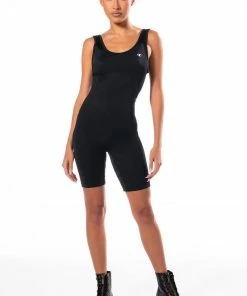 CHAMPION BODYCON ALL-IN-ONE ROMPER -FINESSE-shop champion bodycon all in one romper black 7 7