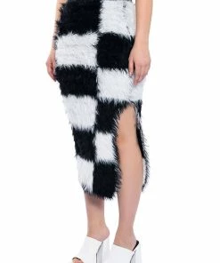 Alternative view of CHECKMATE SIR FUZZY MIDI SKIRT