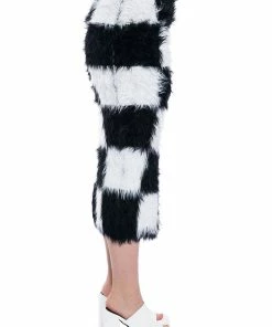 CHECKMATE SIR FUZZY MIDI SKIRT 16 CHECKMATE SIR FUZZY MIDI SKIRT -FINESSE-shop checkmate sir fuzzy midi skirt black white 7 7