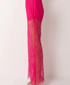 CHIC LIFE ALL OVER LACE HIGH WAIST WIDE LEG TROUSER 10 CHIC LIFE ALL OVER LACE HIGH WAIST WIDE LEG TROUSER -FINESSE-shop chic life all over lace high waist wide leg trouser pink 6 6