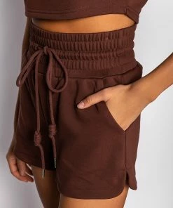 CICI SWEATSHORT 14 CICI SWEATSHORT -FINESSE-shop cici sweatshort brown 7 7