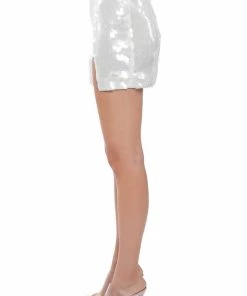 COLD AS ICE SEQUIN MINI SKIRT 19 COLD AS ICE SEQUIN MINI SKIRT -FINESSE-shop cold as ice sequin mini skirt ivory 9 9