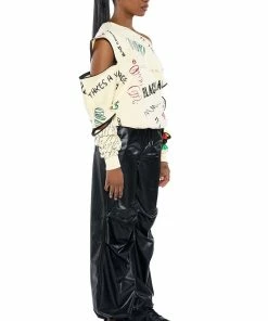 COLDER HOURS FAUX LEATHER PARACHUTE PANT -FINESSE-shop colder hours faux leather parachute pant black 5 5 c1