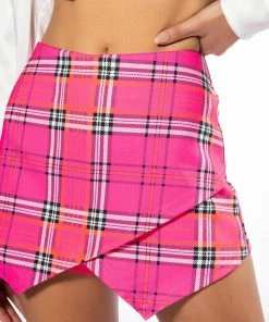 COLLEGIATE CLASS PRESIDENT SKORT -FINESSE-shop collegiate class president skort pink multi 8 8