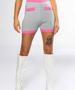 COLLEGIATE SO STUDIOUS KNIT BOOTY SHORT
