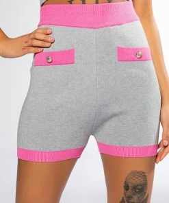 Alternative view of COLLEGIATE SO STUDIOUS KNIT BOOTY SHORT