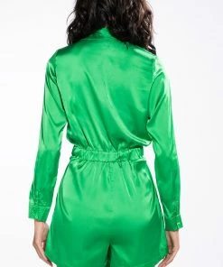 COME AGAIN ROMPER -FINESSE-shop come again romper green 5 5