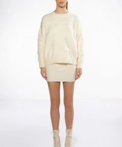 COMIN IN HOT KNIT MINI SKIRT 19 COMIN IN HOT KNIT MINI SKIRT -FINESSE-shop comin in hot knit mini skirt ivory 10 10 c1 c1