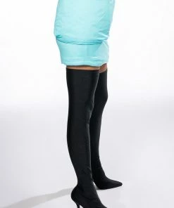 CORI POCKET PUFFER SKIRT 13 CORI POCKET PUFFER SKIRT -FINESSE-shop cori pocket puffer skirt light blue 7 7