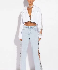 COVERED IN DIAMONDS RELAXED JEANS -FINESSE-shop covered in diamonds relaxed jeans light blue denim 4 4