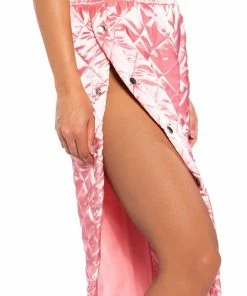 COZY MODE QUILTED SATIN BREAKAWAY JOGGER IN PINK 17 COZY MODE QUILTED SATIN BREAKAWAY JOGGER IN PINK -FINESSE-shop cozy mode quilted satin breakaway jogger in pink pink 9 9