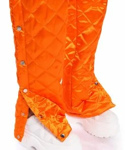 COZY MODE QUILTED SATIN BREAKAWAY JOGGER -FINESSE-shop cozy mode quilted satin breakaway jogger orange 11 11