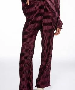 CRINKLE SATIN PALAZZO PANT