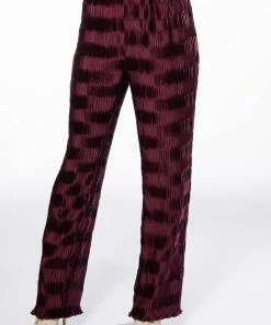 CRINKLE SATIN PALAZZO PANT 9 CRINKLE SATIN PALAZZO PANT -FINESSE-shop crinkle satin palazzo pant dark purple 3 3