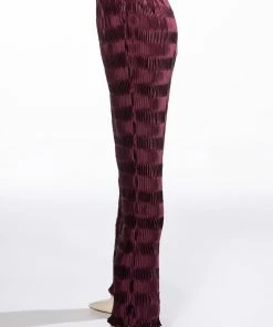 CRINKLE SATIN PALAZZO PANT 10 CRINKLE SATIN PALAZZO PANT -FINESSE-shop crinkle satin palazzo pant dark purple 4 4