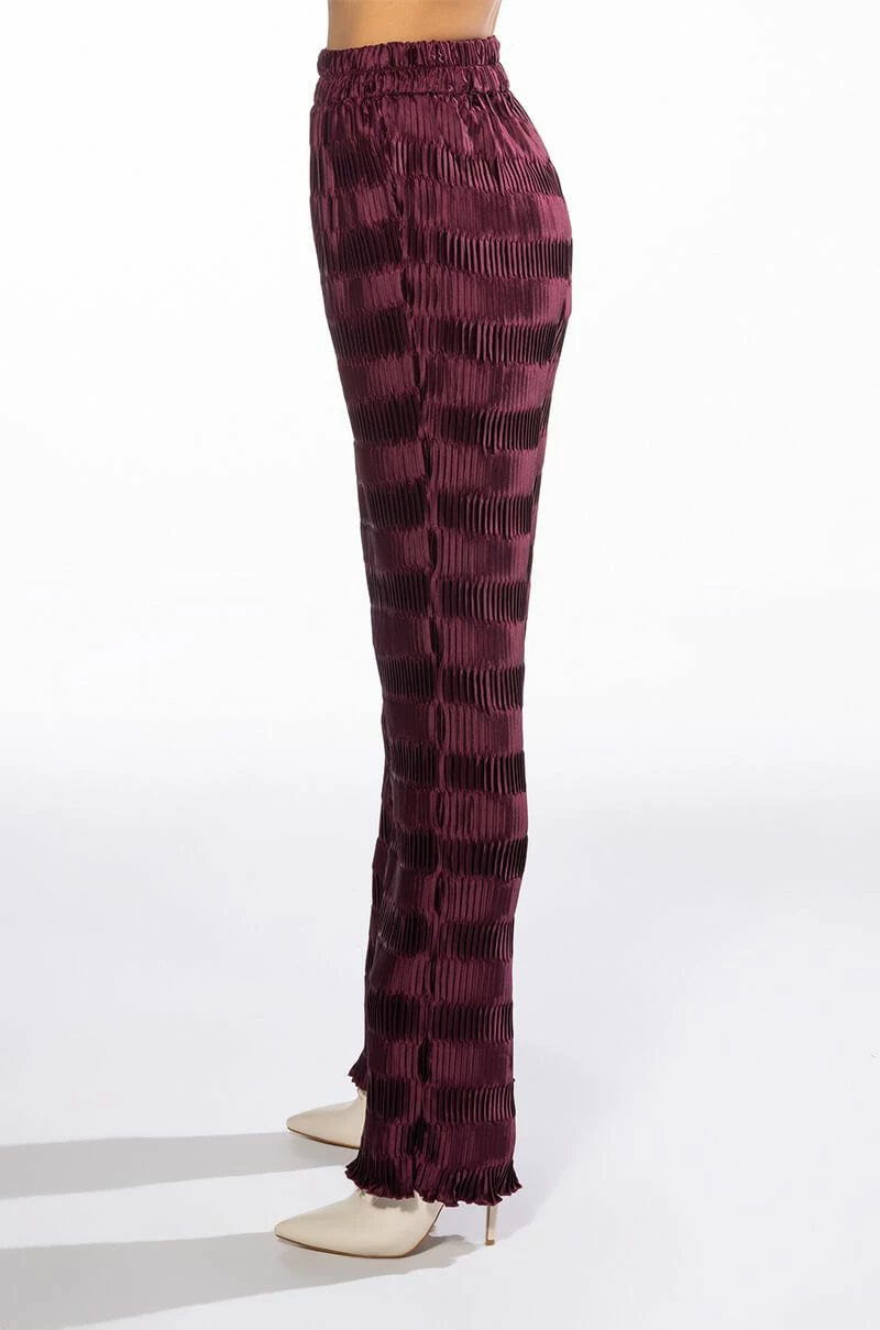 CRINKLE SATIN PALAZZO PANT 4 CRINKLE SATIN PALAZZO PANT - Image 4