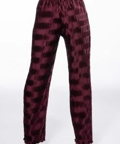 CRINKLE SATIN PALAZZO PANT 11 CRINKLE SATIN PALAZZO PANT -FINESSE-shop crinkle satin palazzo pant dark purple 5 5