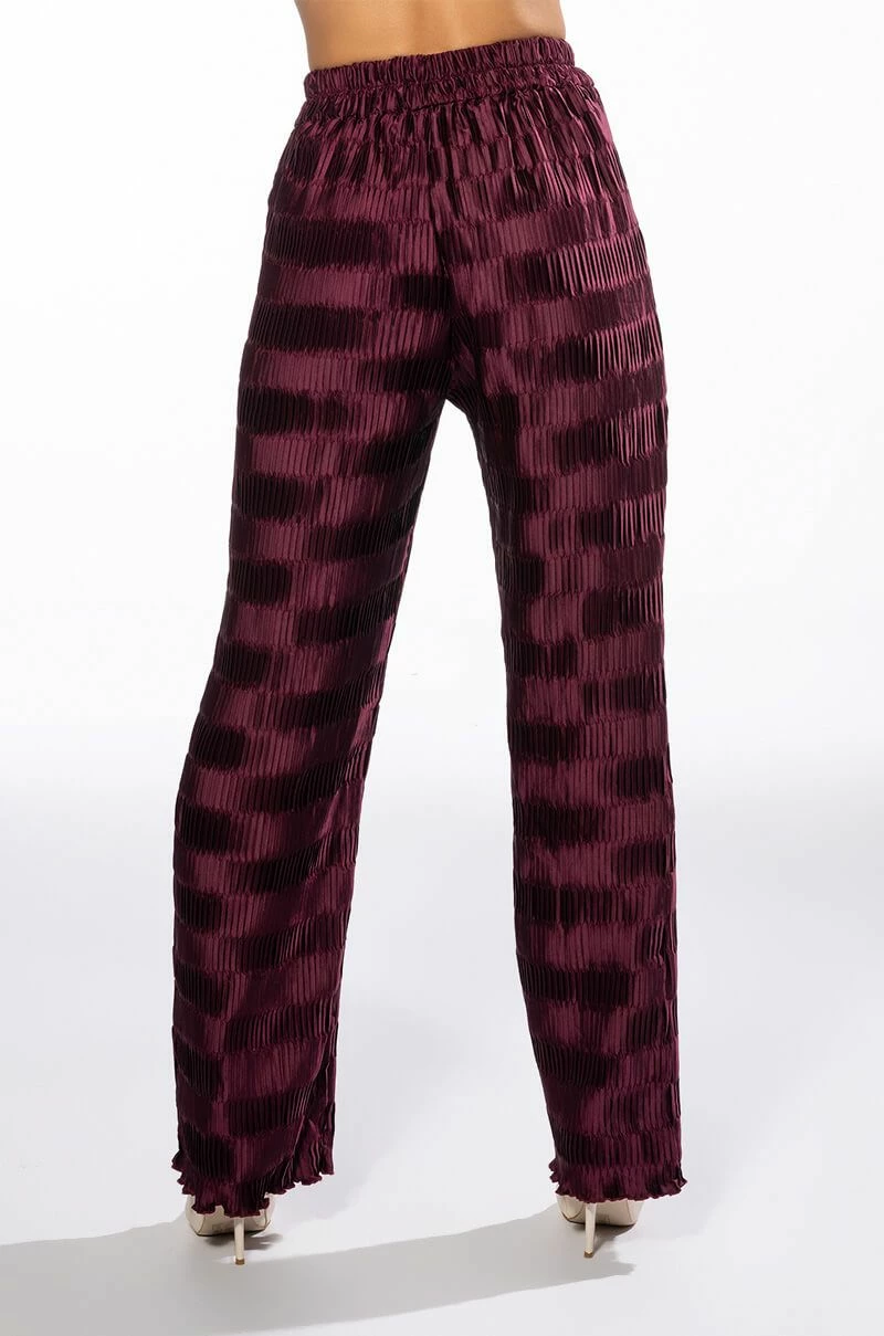 CRINKLE SATIN PALAZZO PANT 5 CRINKLE SATIN PALAZZO PANT - Image 5
