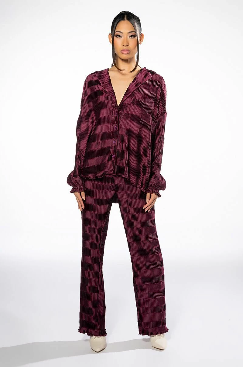 CRINKLE SATIN PALAZZO PANT 7 CRINKLE SATIN PALAZZO PANT - Image 7
