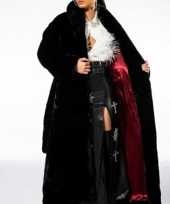 CROSSING MY PATH MAXI FAUX LEATHER SKIRT -FINESSE-shop crossing my path maxi faux leather skirt black 5 5 c1