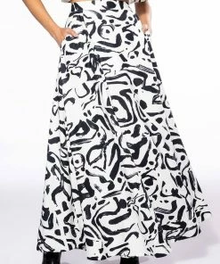 DALI'S MUSE BANDEAU ABSTRACT MAXI SKIRT