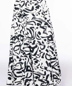 DALI'S MUSE BANDEAU ABSTRACT MAXI SKIRT 11 DALI'S MUSE BANDEAU ABSTRACT MAXI SKIRT -FINESSE-shop dalis muse bandeau abstract maxi skirt white black 4 4