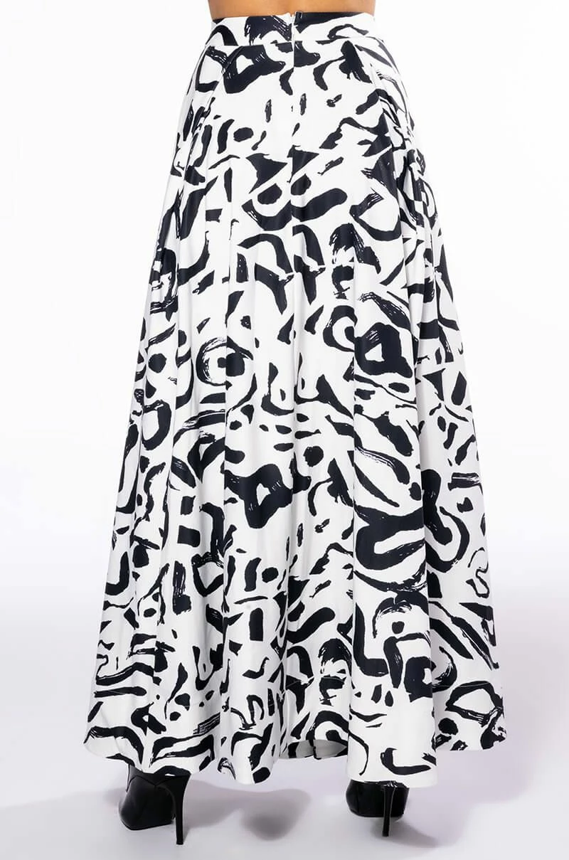 DALI'S MUSE BANDEAU ABSTRACT MAXI SKIRT 6 DALI'S MUSE BANDEAU ABSTRACT MAXI SKIRT - Image 6