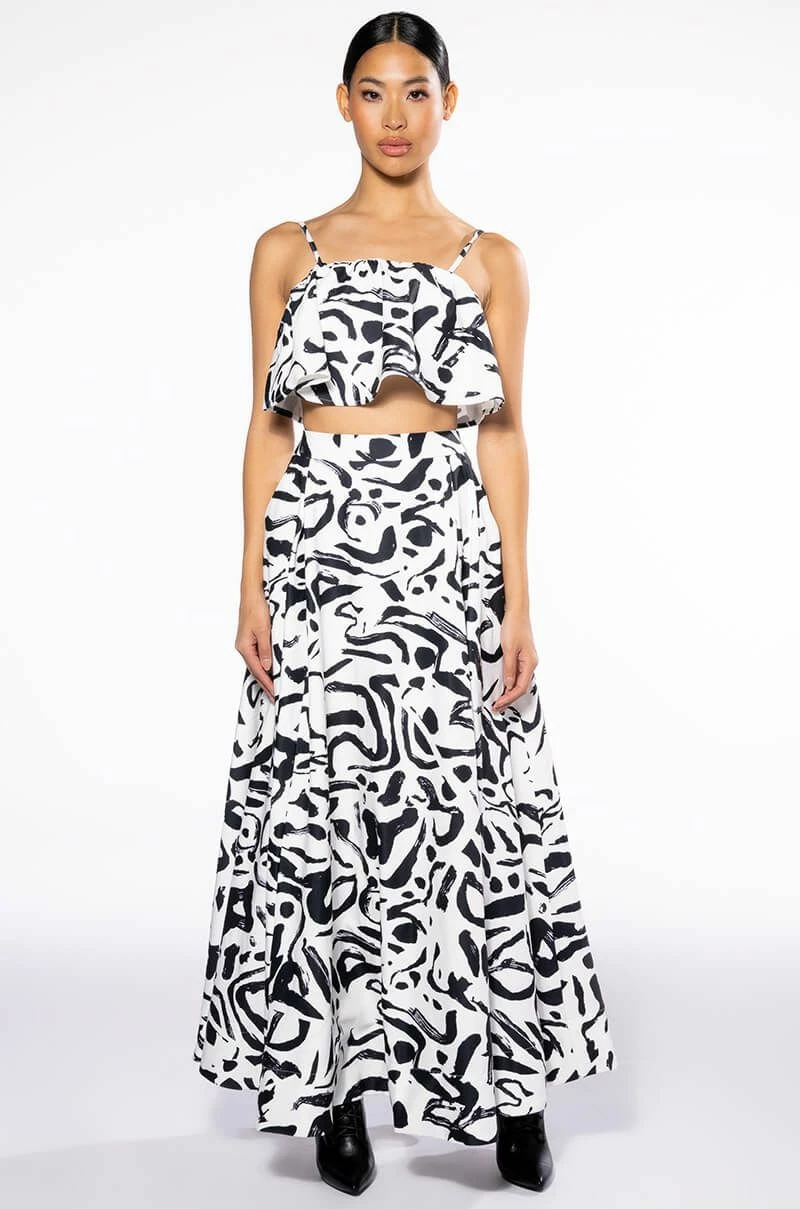 DALI'S MUSE BANDEAU ABSTRACT MAXI SKIRT 8 DALI'S MUSE BANDEAU ABSTRACT MAXI SKIRT - Image 8