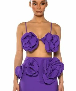 WHAT ITS LIKE FLORAL APPLIQUE MINI SKIRT -FINESSE-shop danza kuduro mini skirt purple 4 4