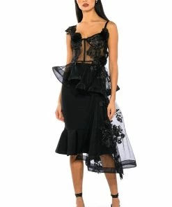 DAPHNE PEPLUM SKIRT -FINESSE-shop daphne peplum skirt black 4 4