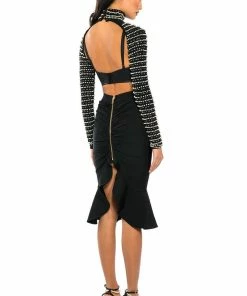 DAPHNE PEPLUM SKIRT -FINESSE-shop daphne peplum skirt black 5 5