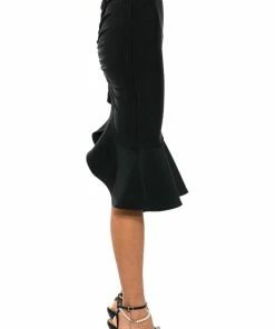 DAPHNE PEPLUM SKIRT -FINESSE-shop daphne peplum skirt black 7 7