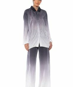 DAY TO NIGHT PLEATED SATIN WIDE LEG PANTS IN BLACK WHITE -FINESSE-shop day to night pleated satin wide leg pants in black white black white 5 5