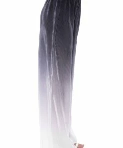 DAY TO NIGHT PLEATED SATIN WIDE LEG PANTS IN BLACK WHITE -FINESSE-shop day to night pleated satin wide leg pants in black white black white 7 7