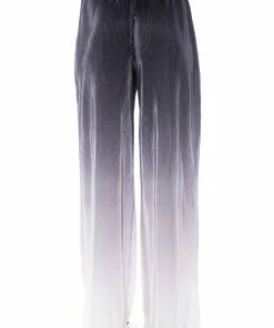 DAY TO NIGHT PLEATED SATIN WIDE LEG PANTS IN BLACK WHITE -FINESSE-shop day to night pleated satin wide leg pants in black white black white 8 8